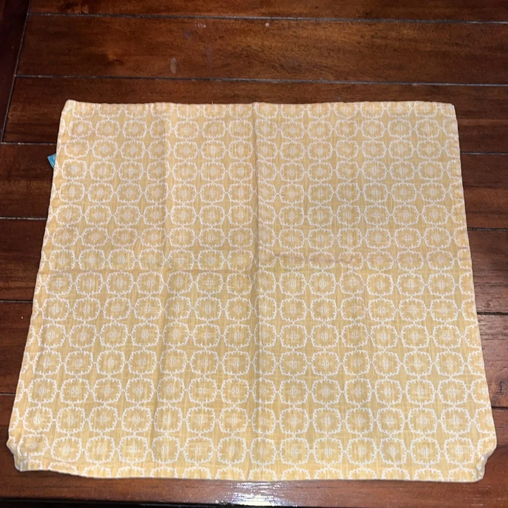 Set of 4 Yellow Patterned Decorative Dish Towels